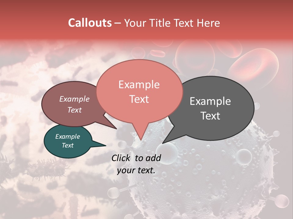 Microscopic Illness Experiment PowerPoint Template