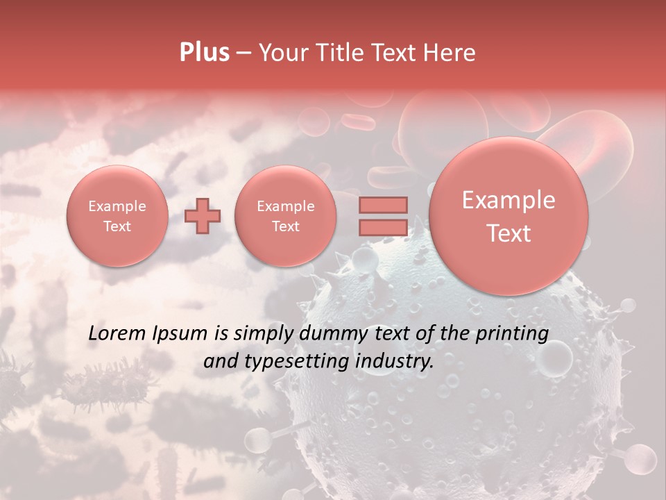 Microscopic Illness Experiment PowerPoint Template