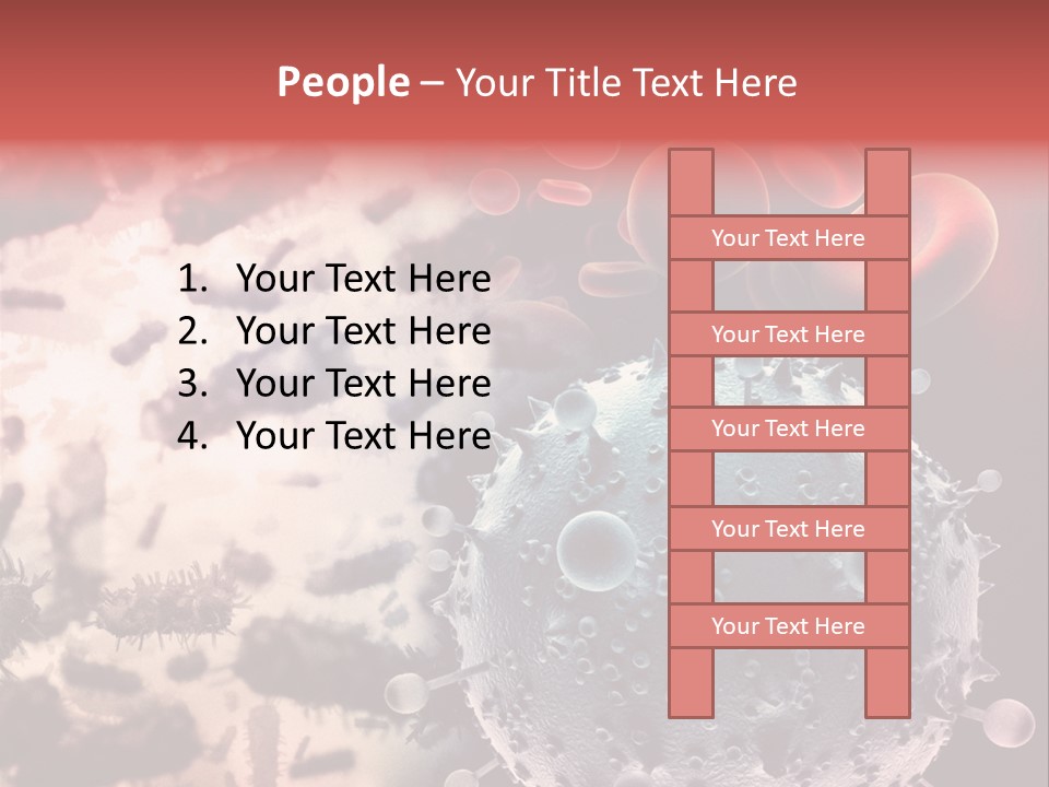 Microscopic Illness Experiment PowerPoint Template