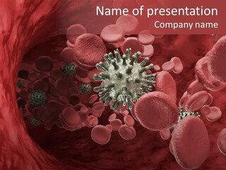 Aids Blood Coagulate PowerPoint Template