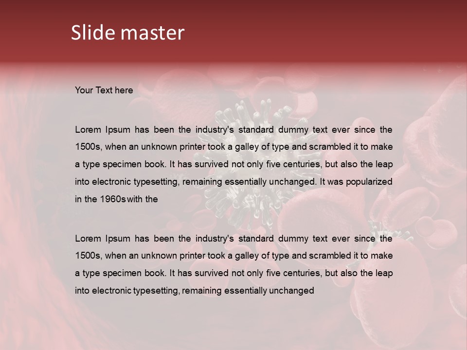 Aids Blood Coagulate PowerPoint Template