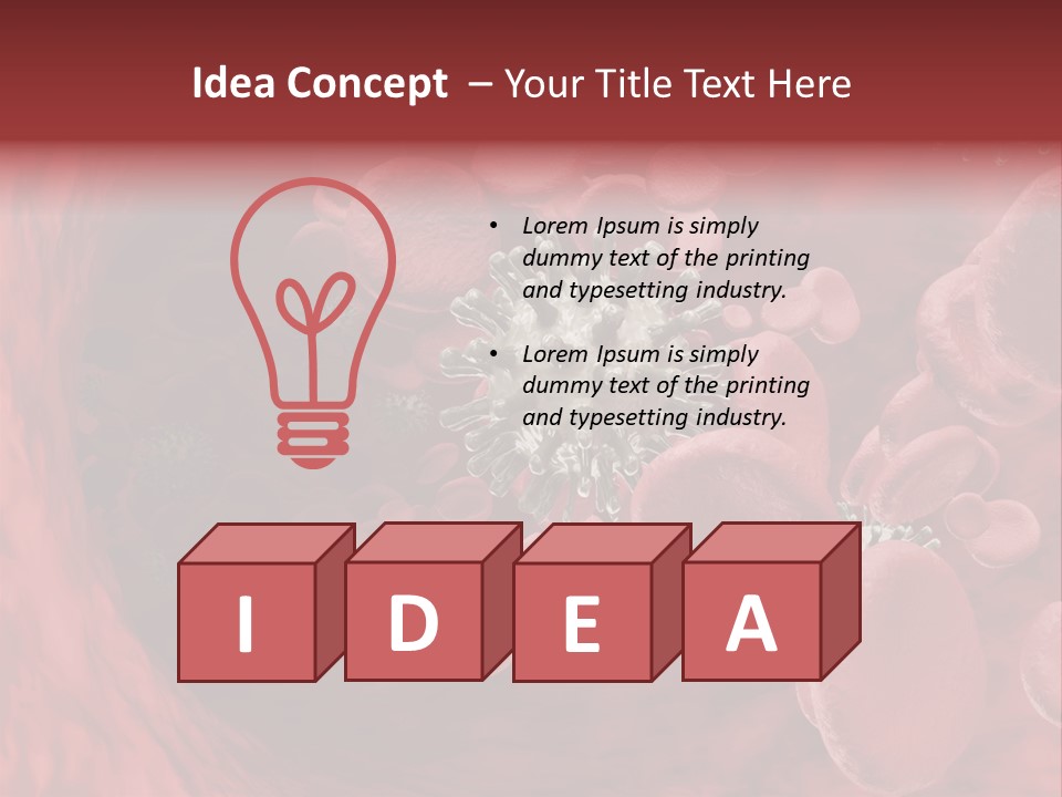 Aids Blood Coagulate PowerPoint Template