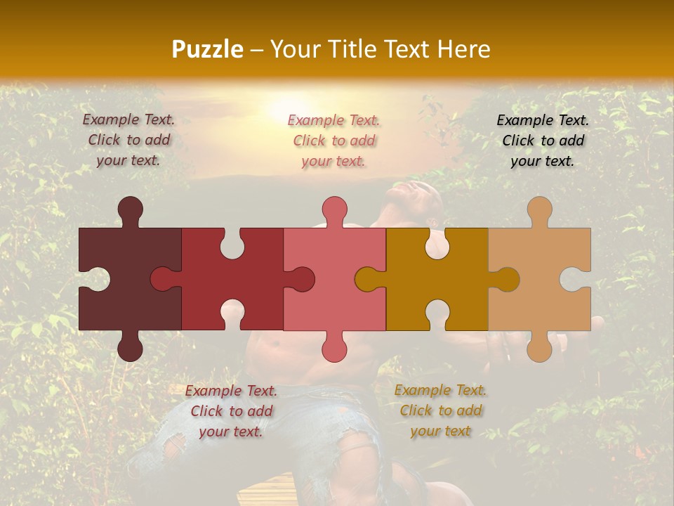 Human Man Hero PowerPoint Template