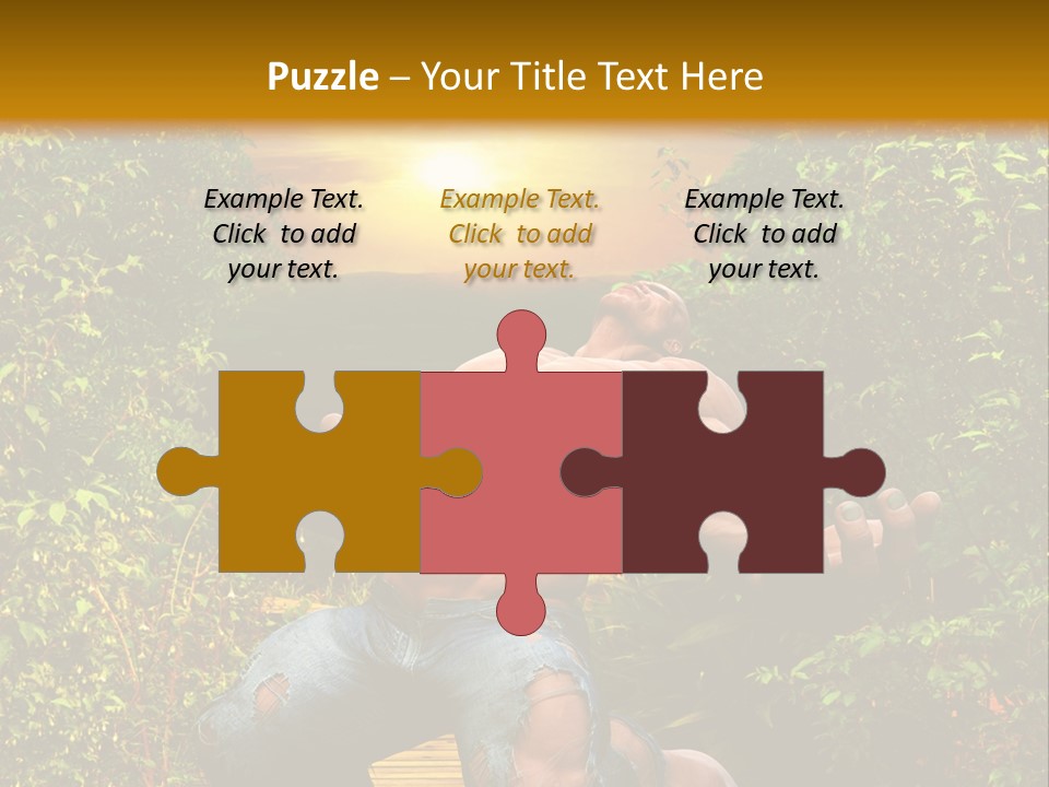 Human Man Hero PowerPoint Template