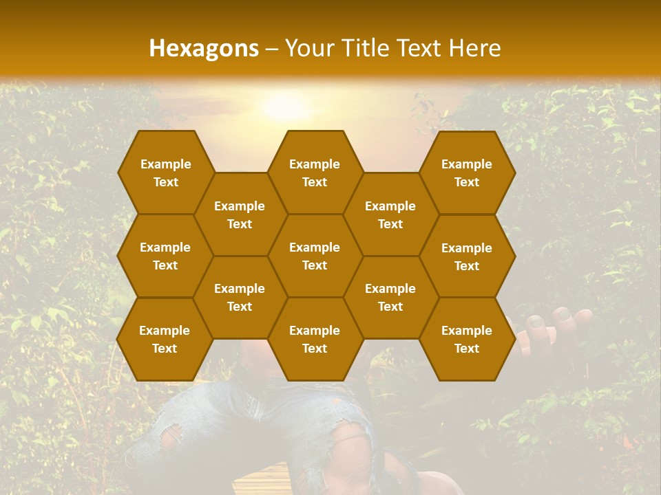 Human Man Hero PowerPoint Template