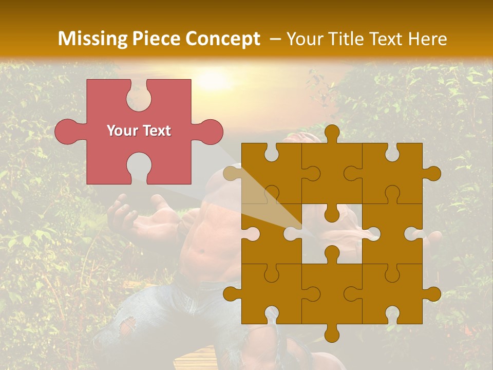 Human Man Hero PowerPoint Template