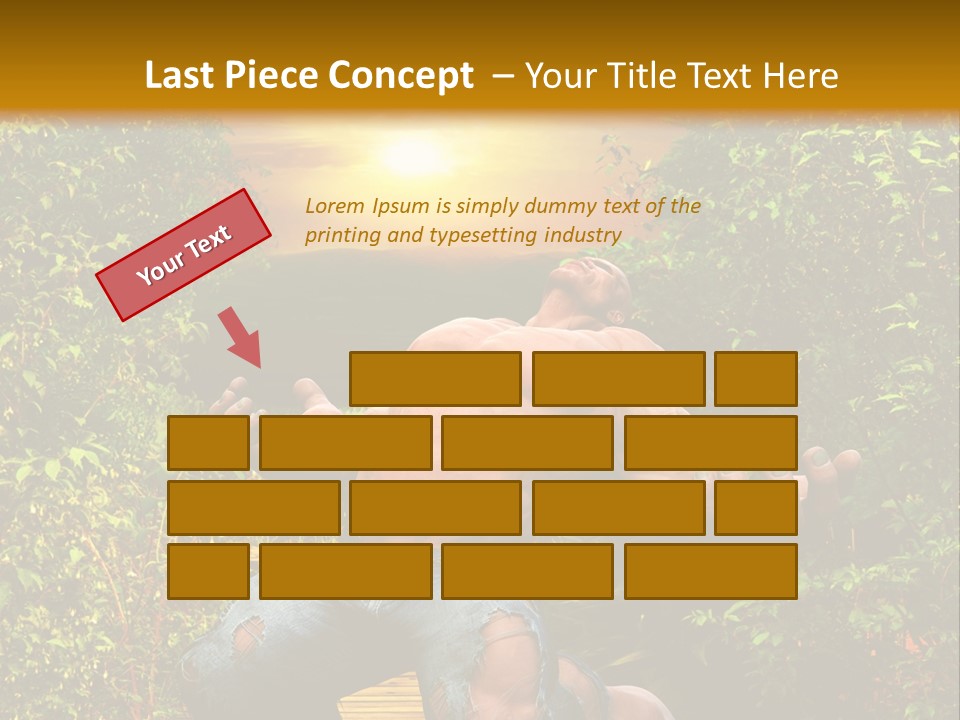 Human Man Hero PowerPoint Template