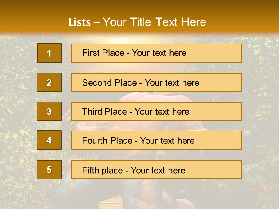 Human Man Hero PowerPoint Template