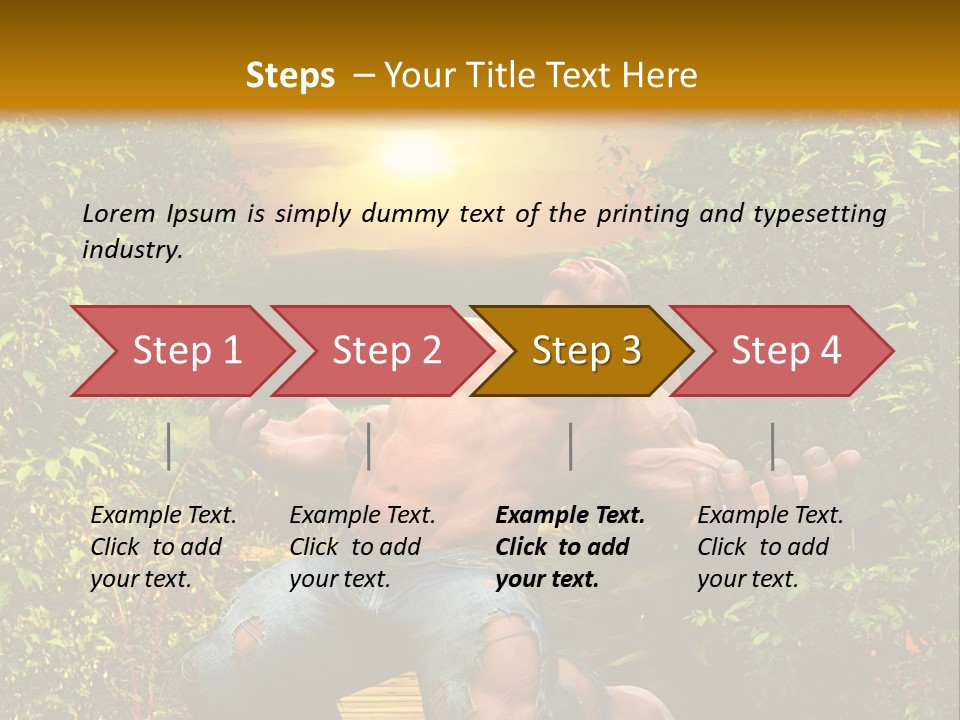 Human Man Hero PowerPoint Template