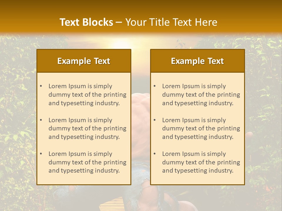 Human Man Hero PowerPoint Template