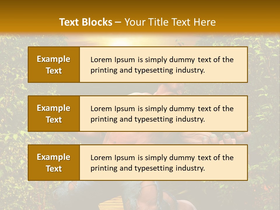 Human Man Hero PowerPoint Template