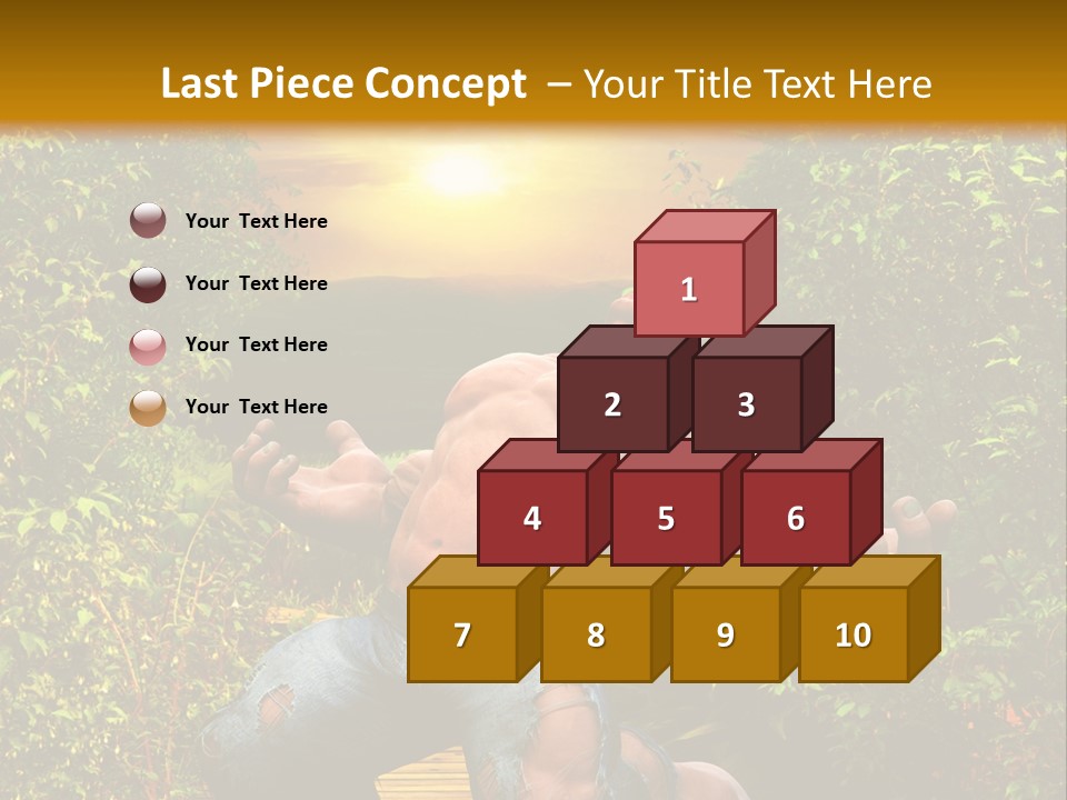 Human Man Hero PowerPoint Template