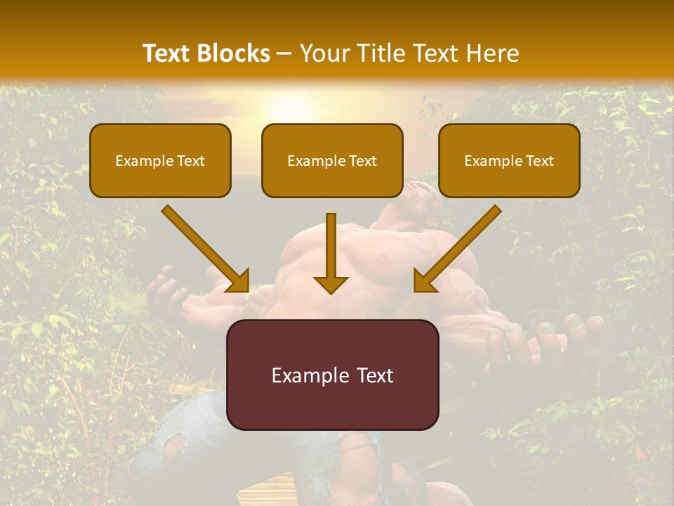 Human Man Hero PowerPoint Template