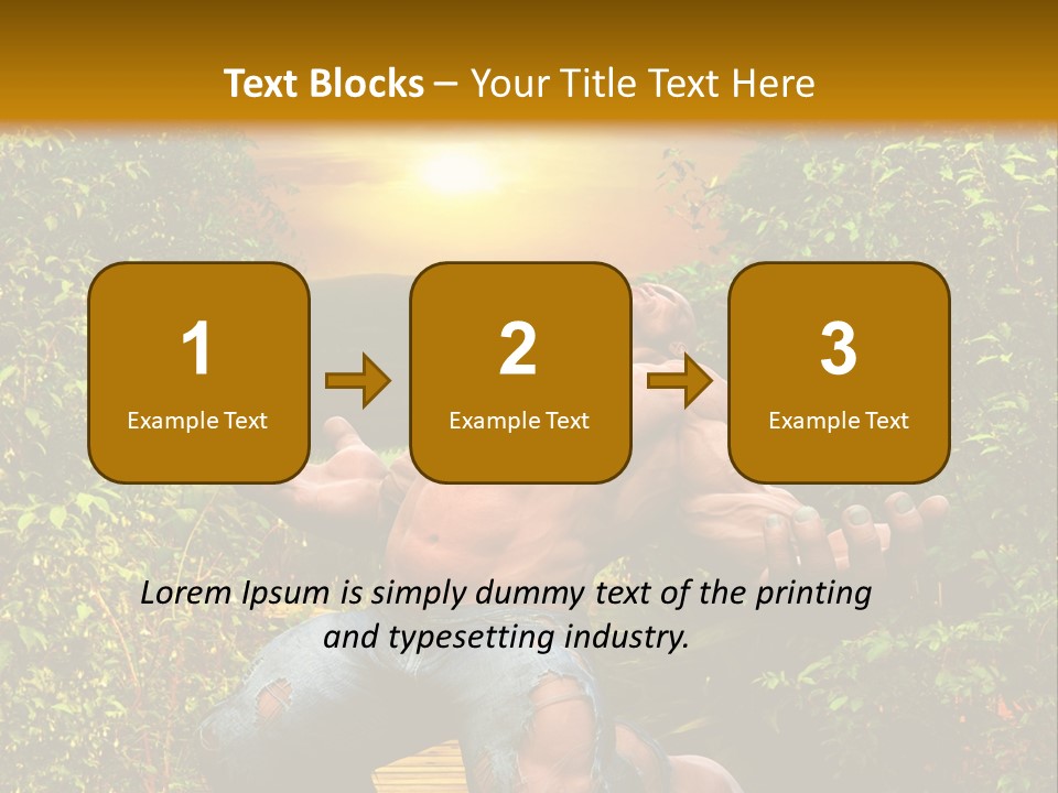 Human Man Hero PowerPoint Template