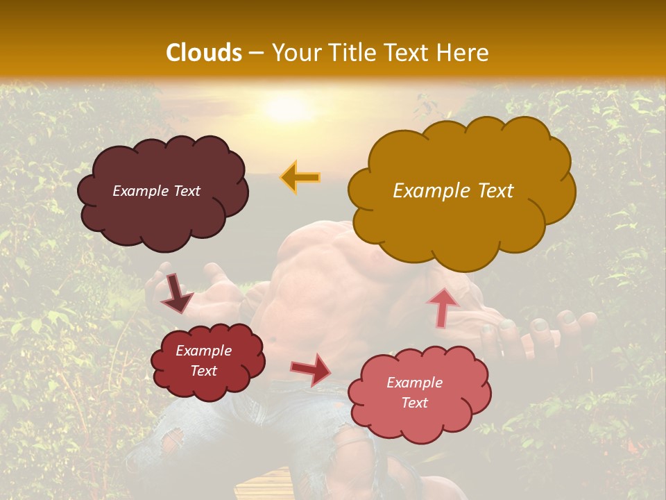 Human Man Hero PowerPoint Template
