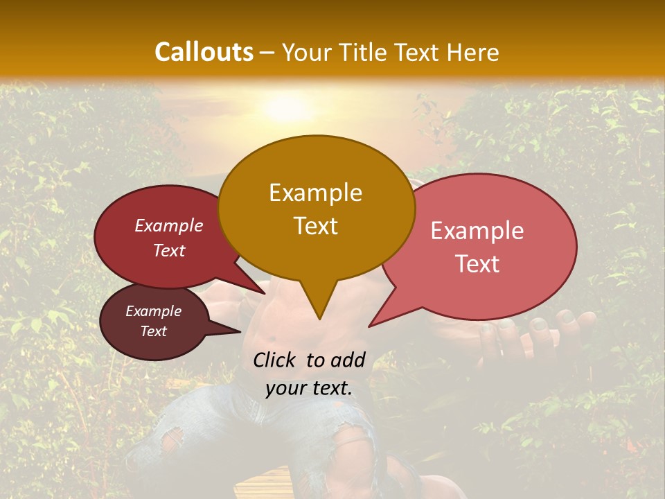 Human Man Hero PowerPoint Template