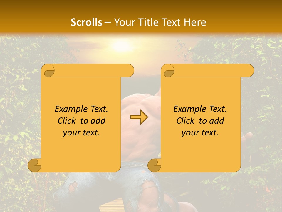 Human Man Hero PowerPoint Template