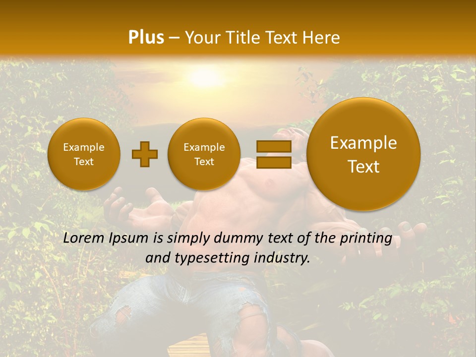 Human Man Hero PowerPoint Template