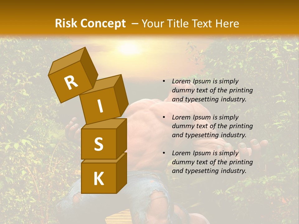 Human Man Hero PowerPoint Template