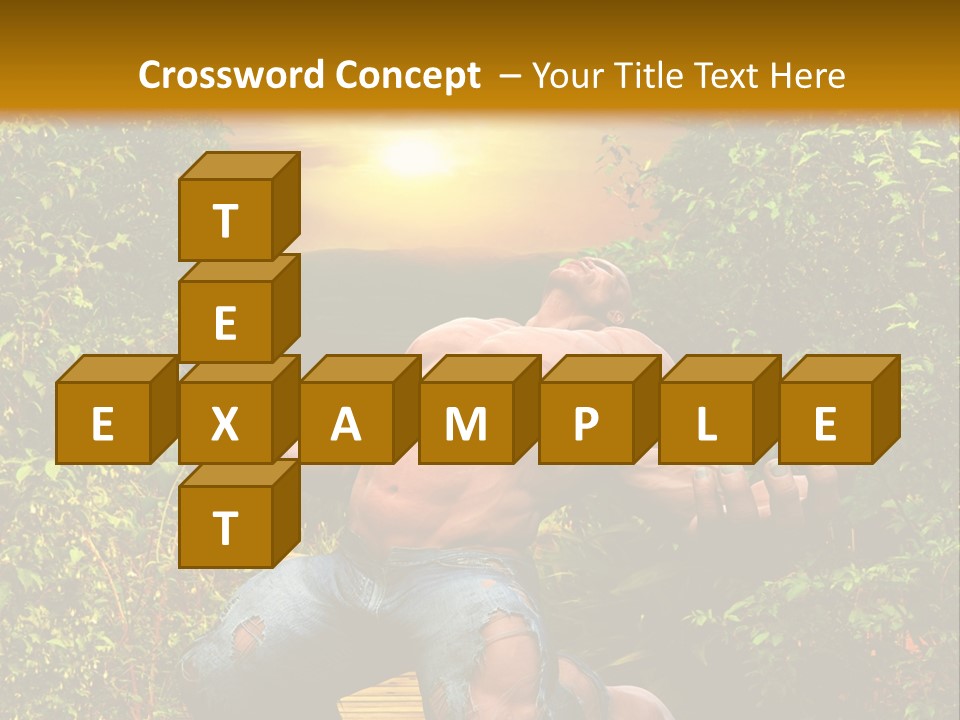 Human Man Hero PowerPoint Template