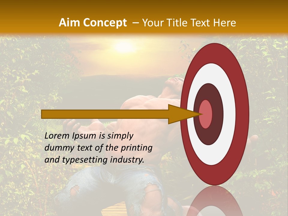 Human Man Hero PowerPoint Template