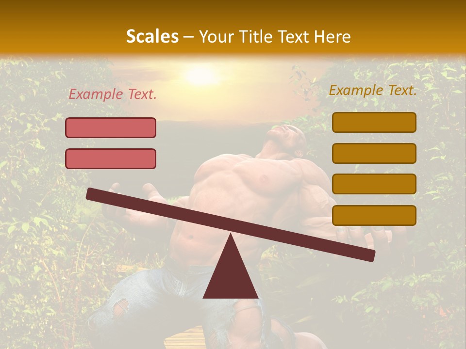 Human Man Hero PowerPoint Template