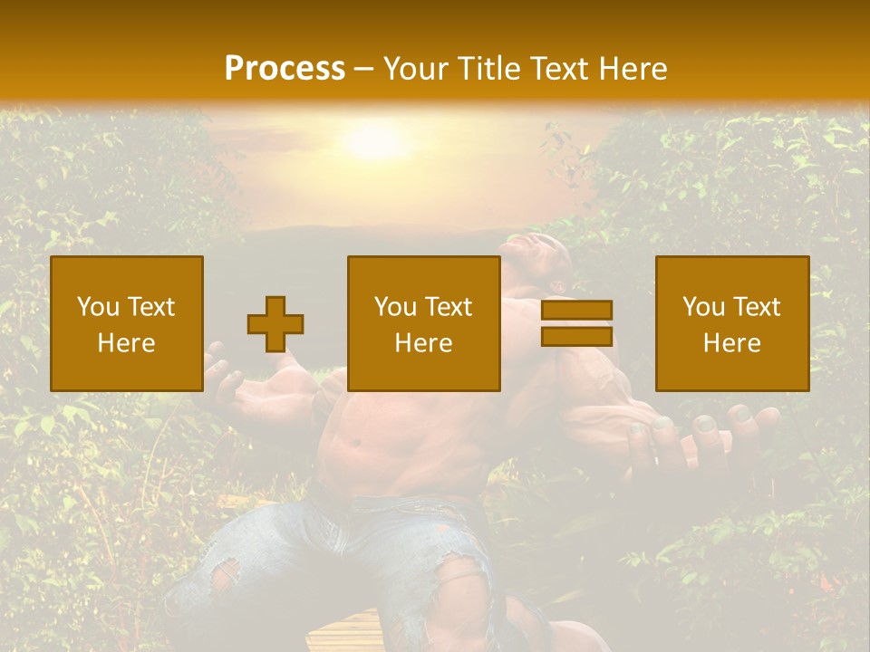 Human Man Hero PowerPoint Template