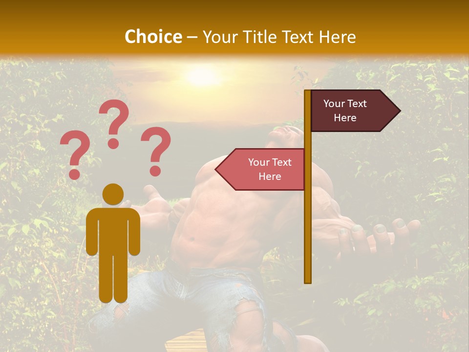 Human Man Hero PowerPoint Template