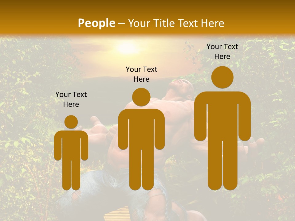 Human Man Hero PowerPoint Template