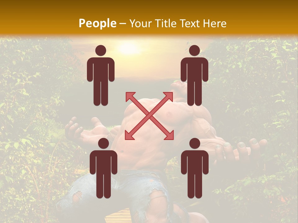 Human Man Hero PowerPoint Template