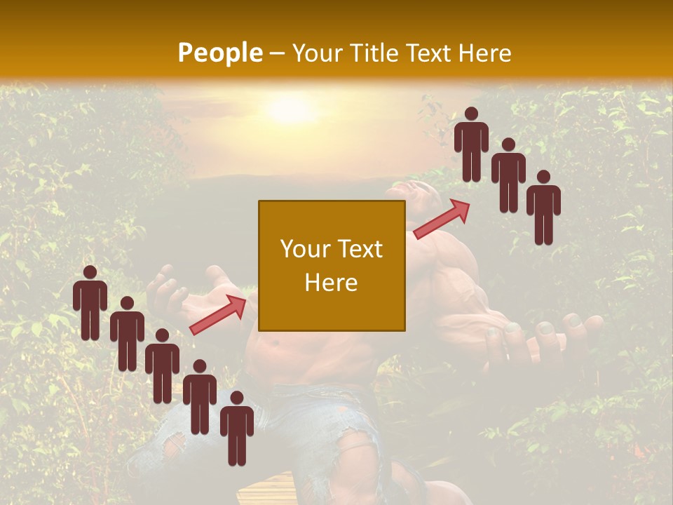 Human Man Hero PowerPoint Template