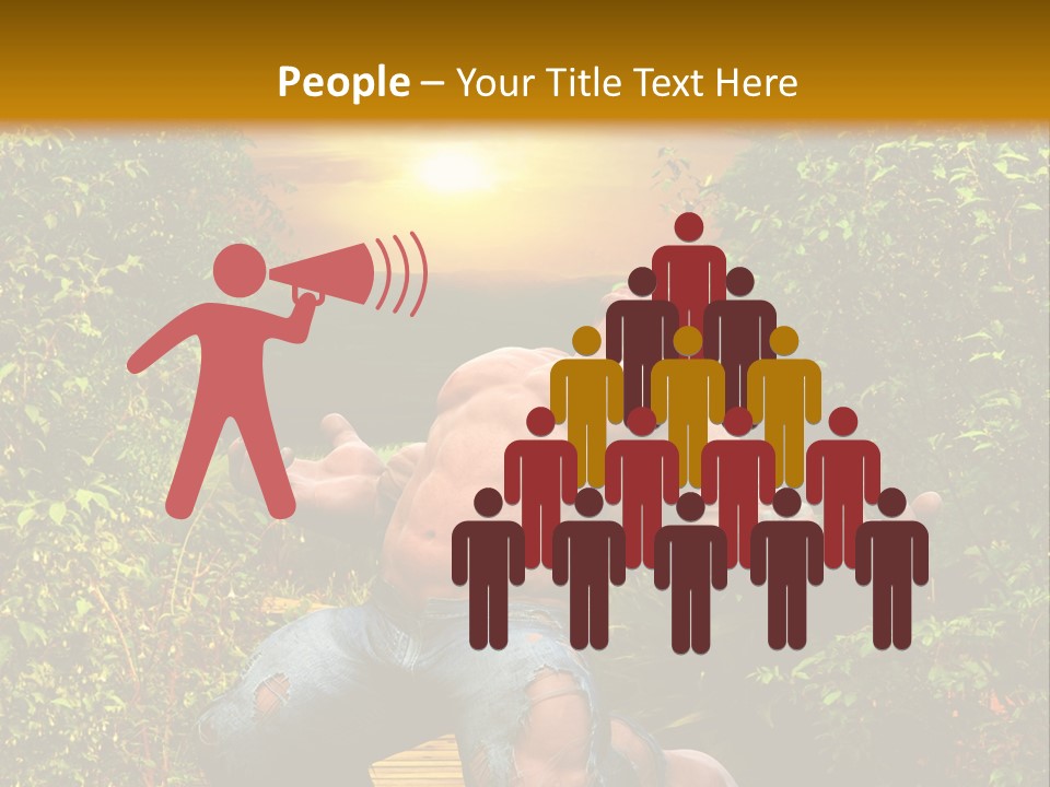 Human Man Hero PowerPoint Template