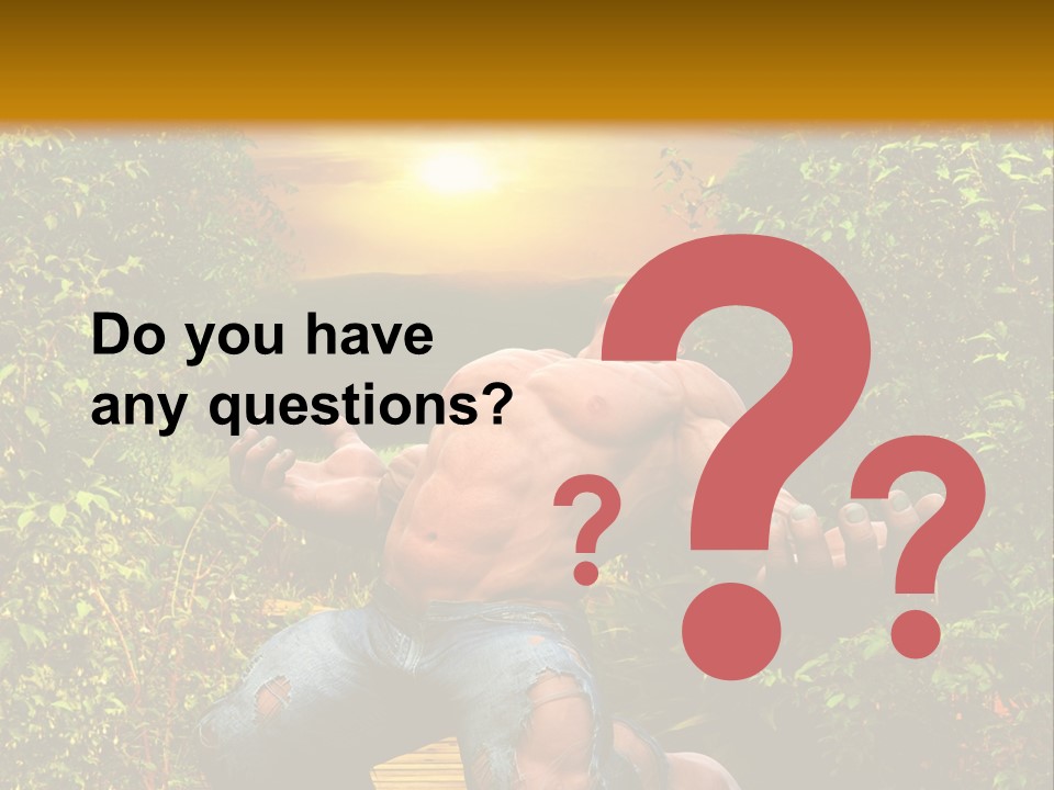 Human Man Hero PowerPoint Template