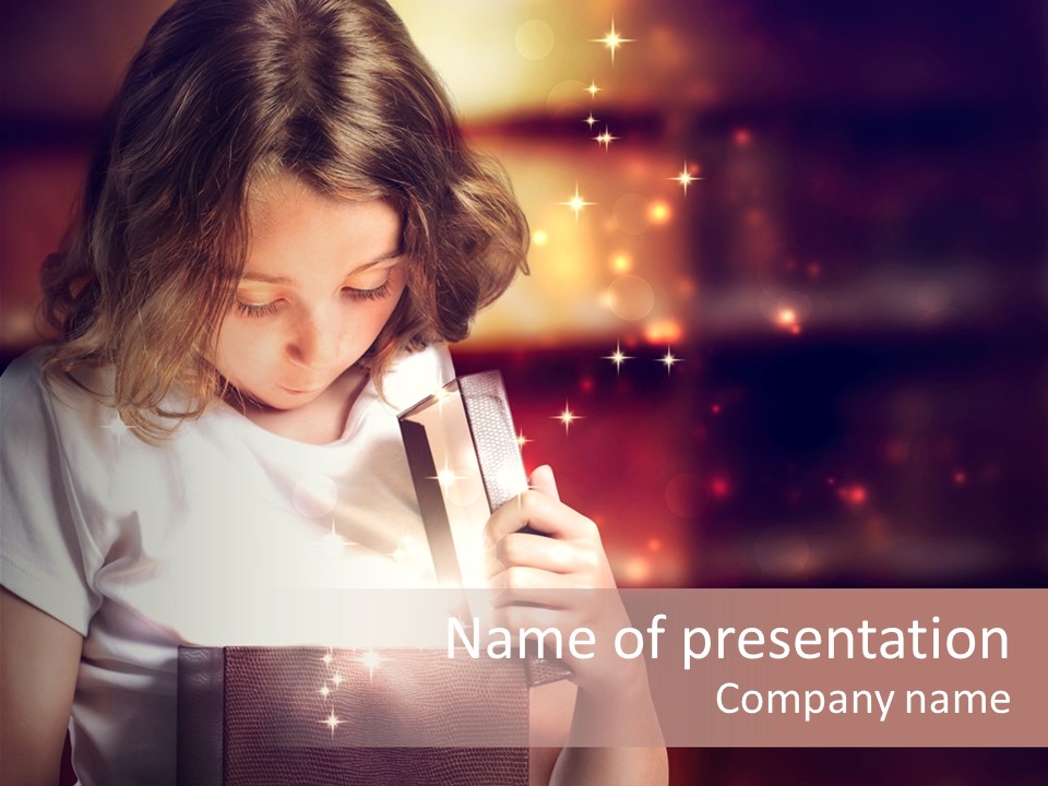 Evening Package Gift PowerPoint Template