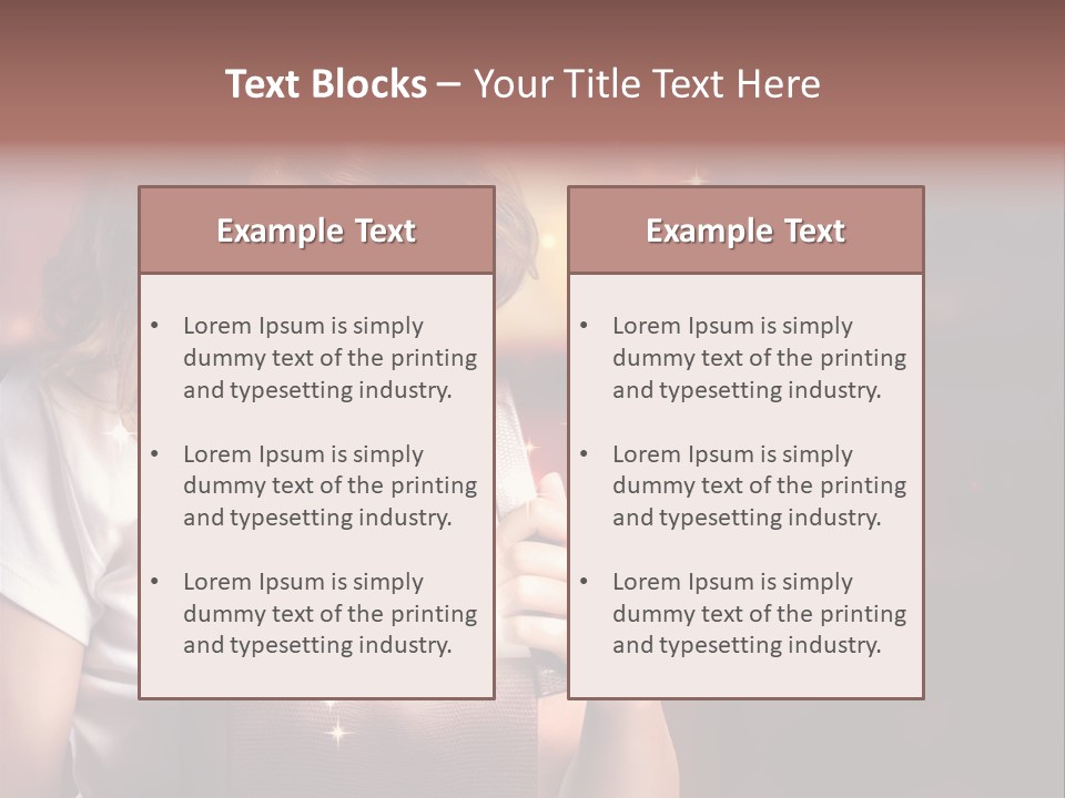 Evening Package Gift PowerPoint Template