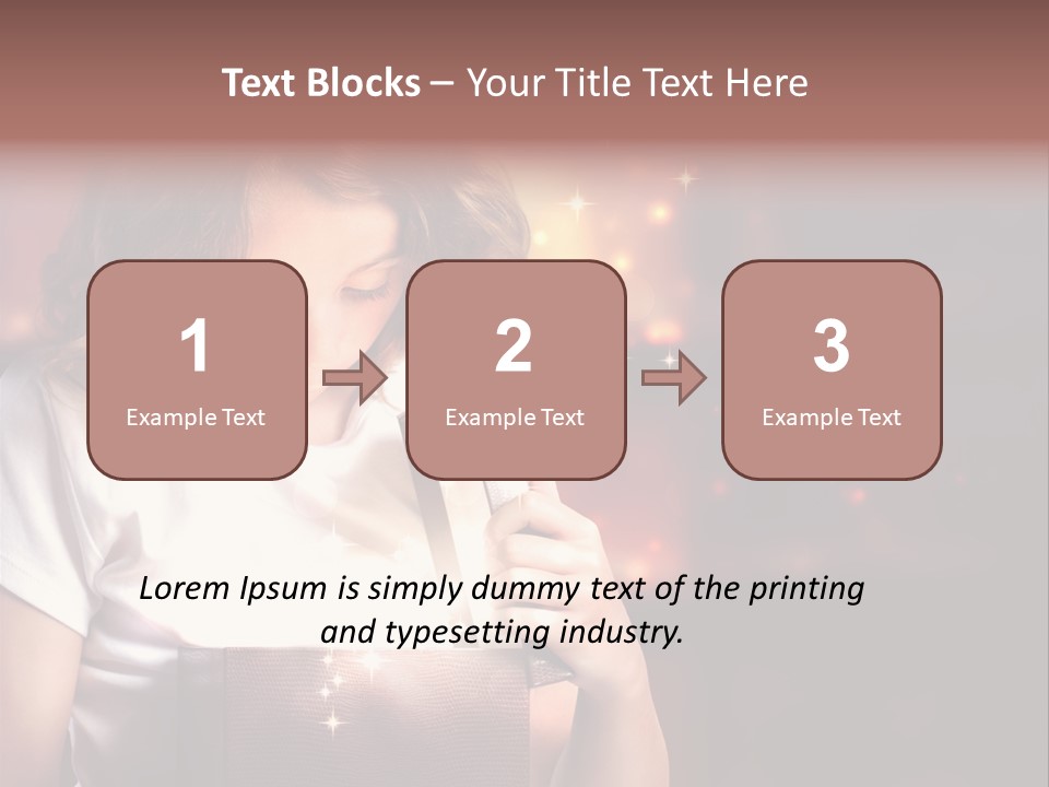 Evening Package Gift PowerPoint Template