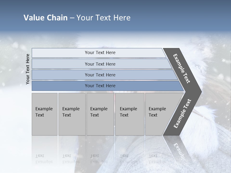 Season Female Snowfall PowerPoint Template