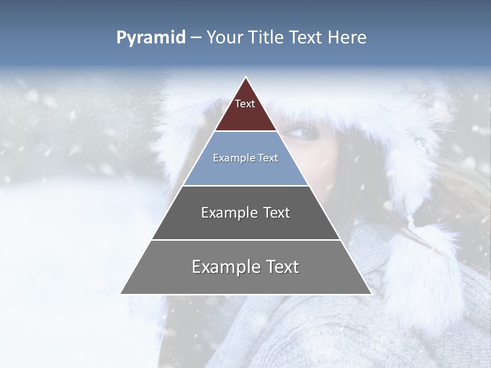 Season Female Snowfall PowerPoint Template