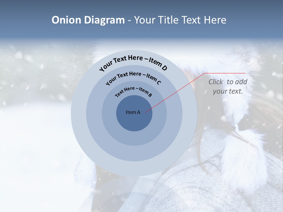 Season Female Snowfall PowerPoint Template