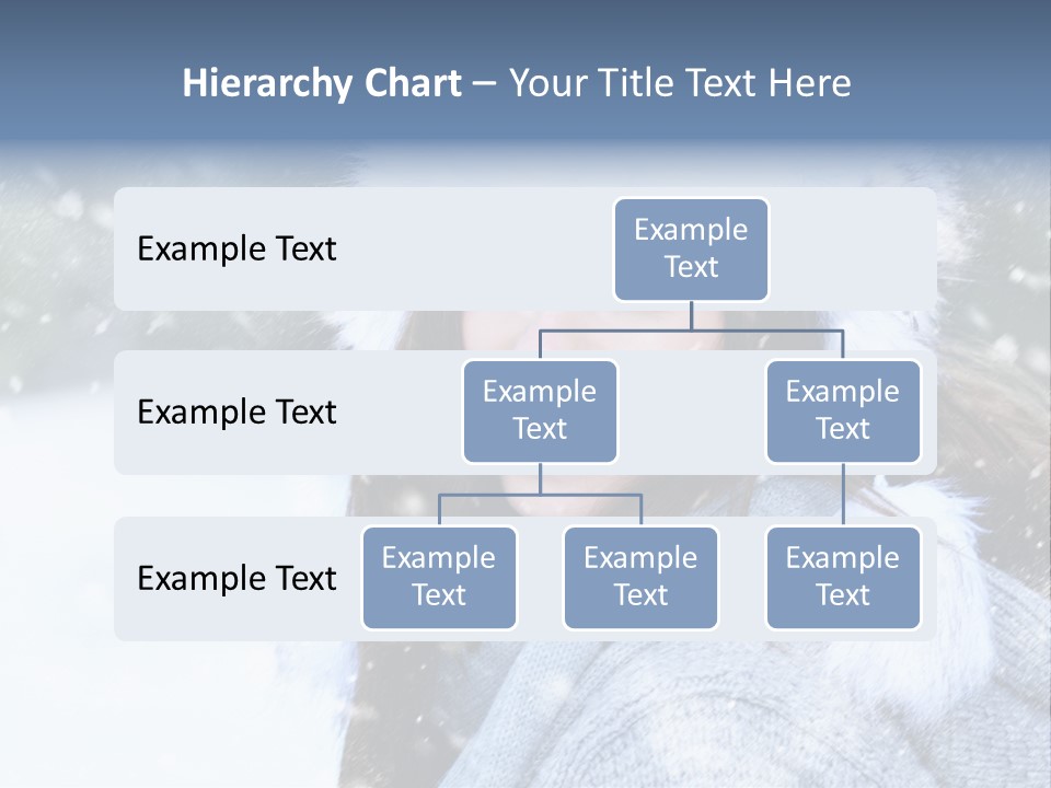 Season Female Snowfall PowerPoint Template