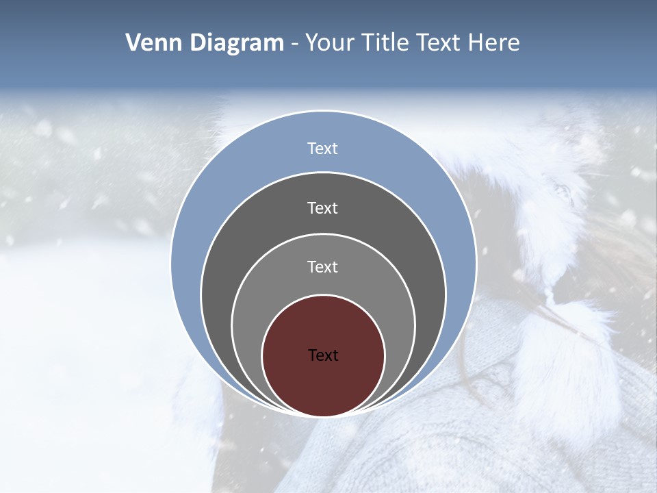 Season Female Snowfall PowerPoint Template