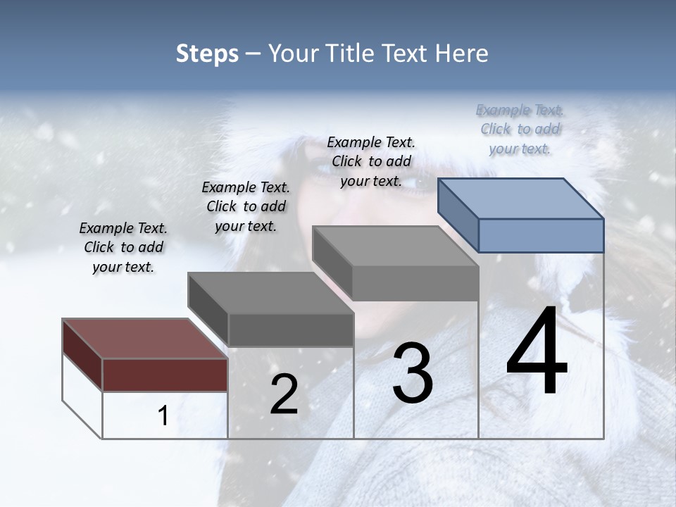 Season Female Snowfall PowerPoint Template
