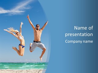 Friend Seaside Attractive PowerPoint Template