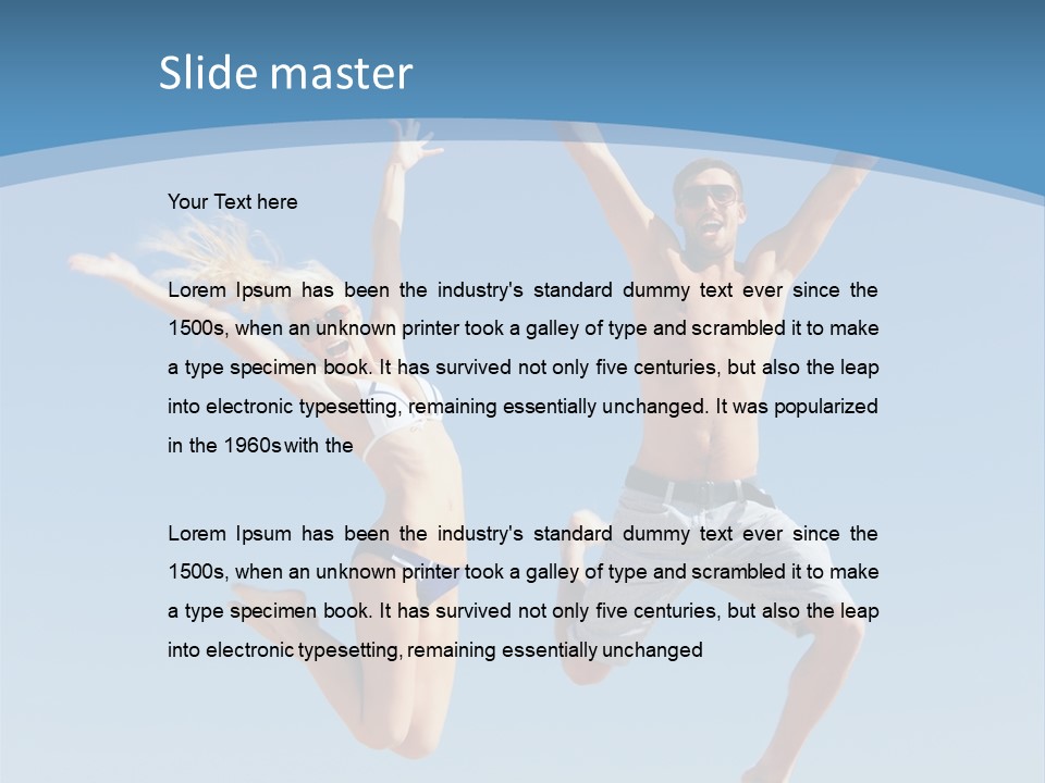 Friend Seaside Attractive PowerPoint Template