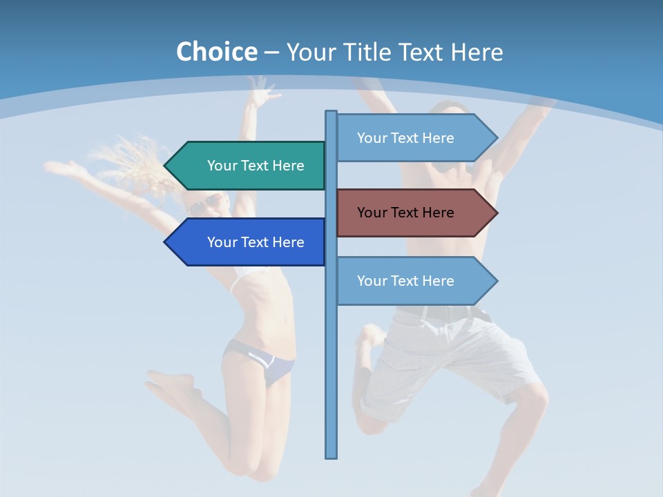 Friend Seaside Attractive PowerPoint Template