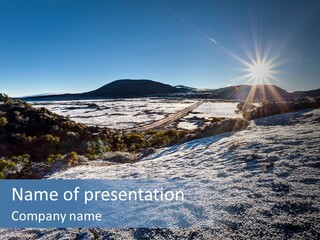 Ray Furnace Rock PowerPoint Template