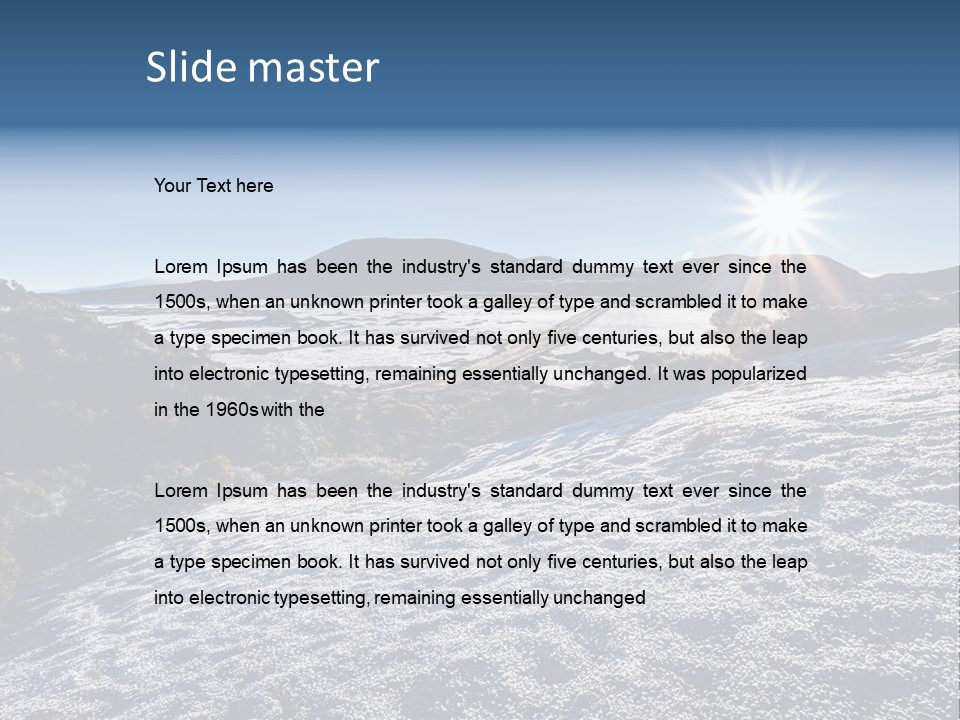 Ray Furnace Rock PowerPoint Template