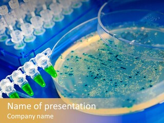 Holding Biochemistry Biotechnology PowerPoint Template