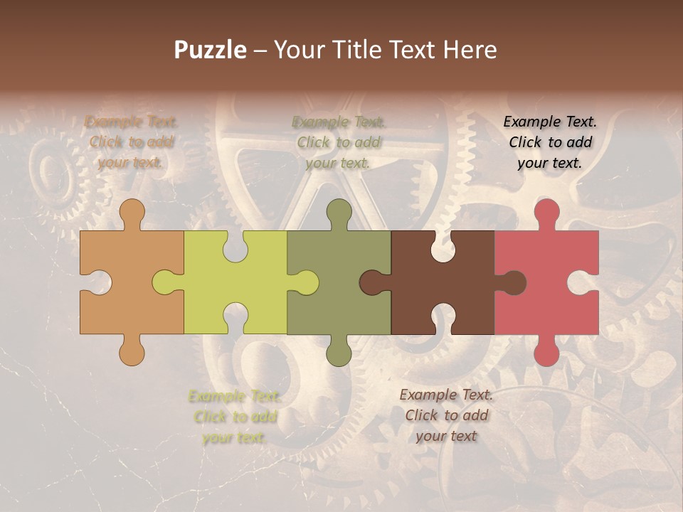 Antique Engine Technical PowerPoint Template