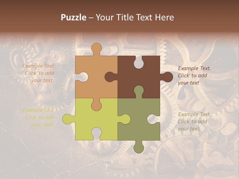 Antique Engine Technical PowerPoint Template